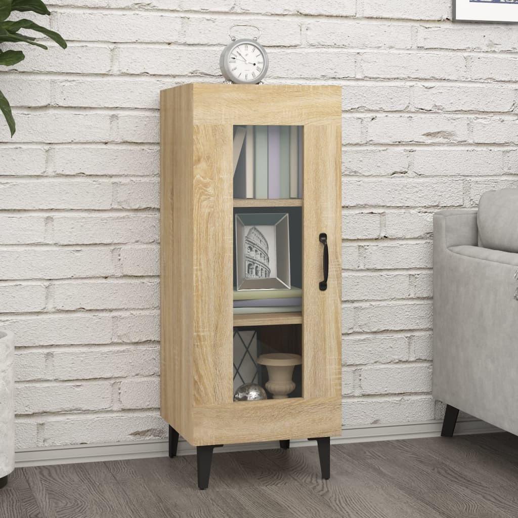 Skænk 34,5x34x90 cm konstrueret træ sonoma-eg