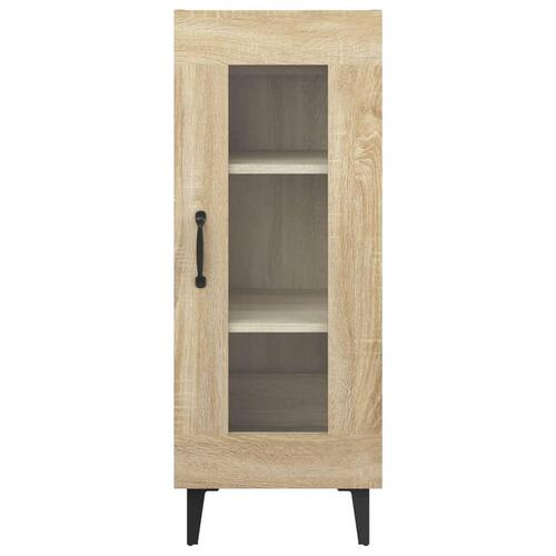 Skænk 34,5x34x90 cm konstrueret træ sonoma-eg