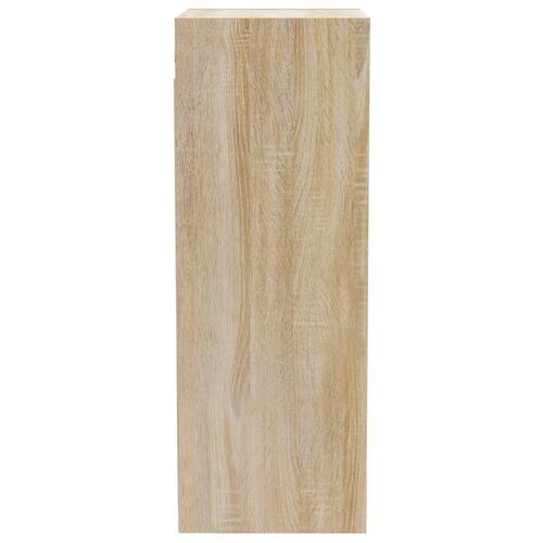 Vægskab 34,5x32,5x90 cm konstrueret træ sonoma-eg