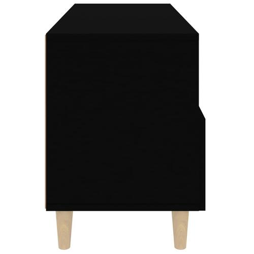 Tv-bord 80x36x50 cm konstrueret træ sort