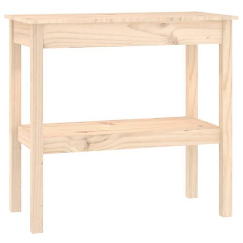 Konsolbord 80x40x75 cm massivt fyrretræ