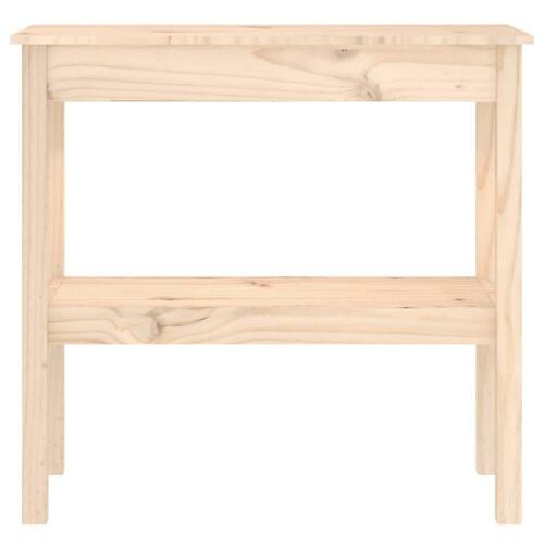 Konsolbord 80x40x75 cm massivt fyrretræ