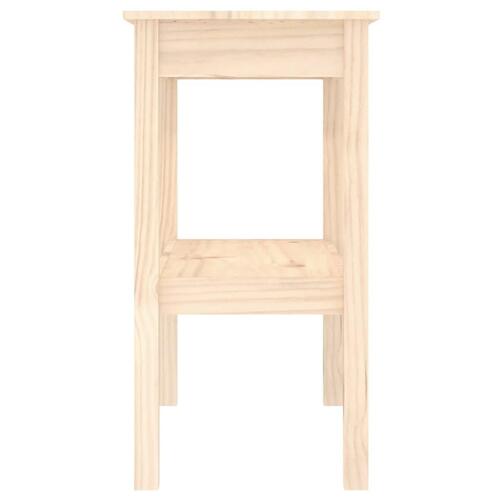 Konsolbord 80x40x75 cm massivt fyrretræ