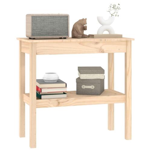 Konsolbord 80x40x75 cm massivt fyrretræ
