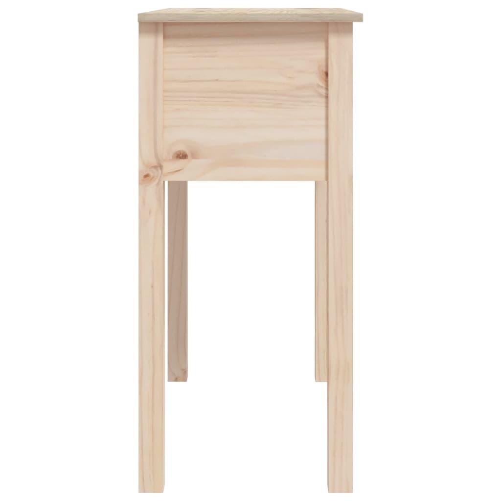 Konsolbord 70x35x75 cm massivt fyrretræ