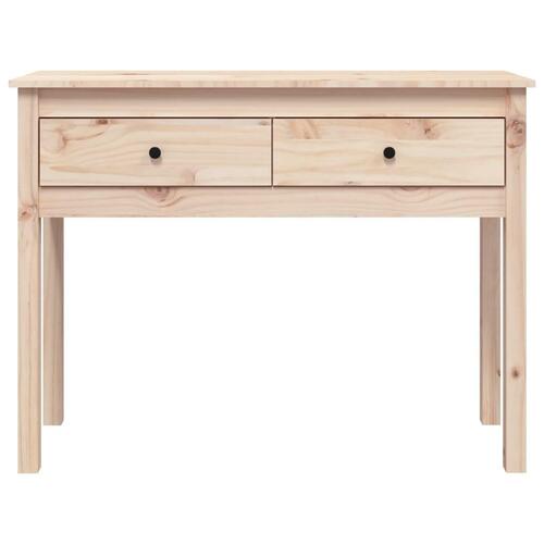 Konsolbord 100x35x75 cm massivt fyrretræ