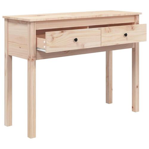 Konsolbord 100x35x75 cm massivt fyrretræ