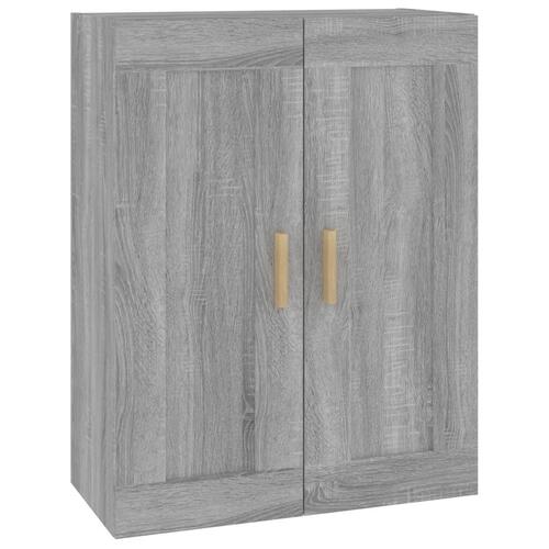 Vægskab 69,5x32,5x90 cm konstrueret træ grå sonoma-eg