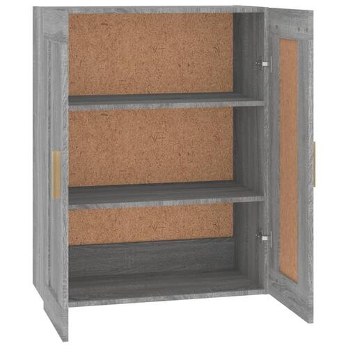 Vægskab 69,5x32,5x90 cm konstrueret træ grå sonoma-eg