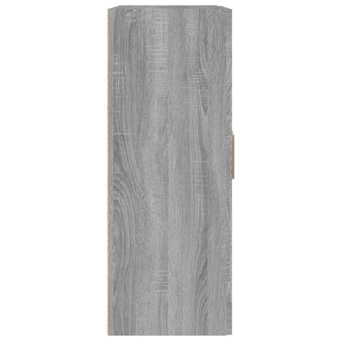 Vægskab 69,5x32,5x90 cm konstrueret træ grå sonoma-eg