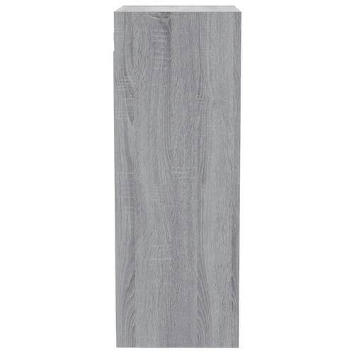 Vægskab 34,5x32,5x90 cm konstrueret træ grå sonoma-eg