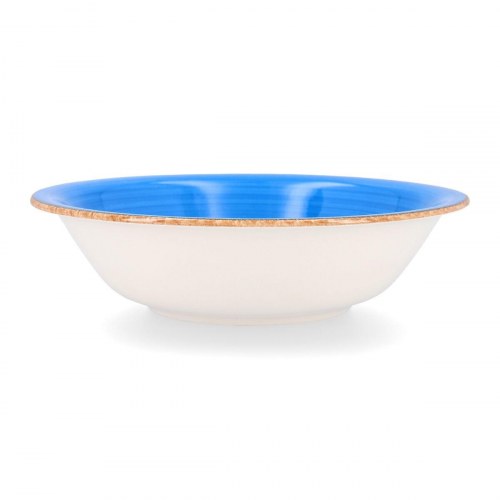 Vita salatskål i keramik, blå 23 cm - 6 stk.