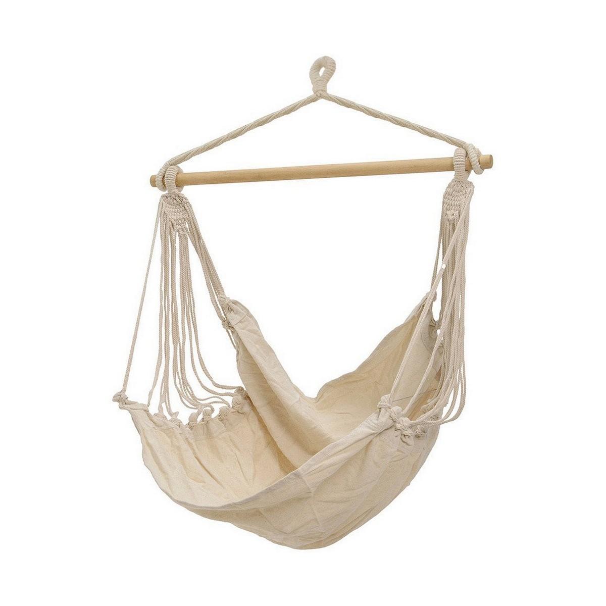 EDM Product Borneo hængestol - hvid, 100 × 130 cm, træ