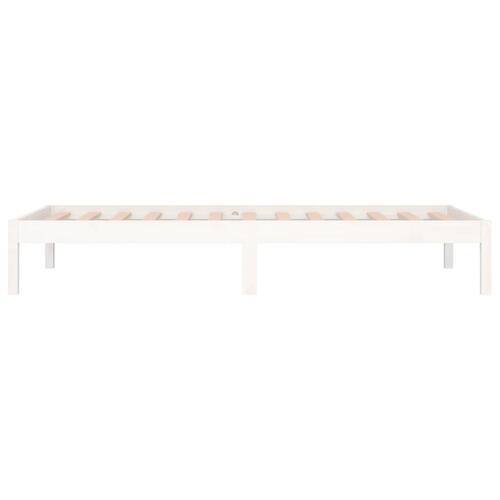 Daybed 80x200 cm massivt fyrretræ hvid