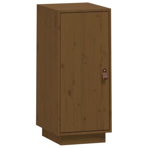 Skænk 34x40x75 cm massivt fyrretræ gyldenbrun