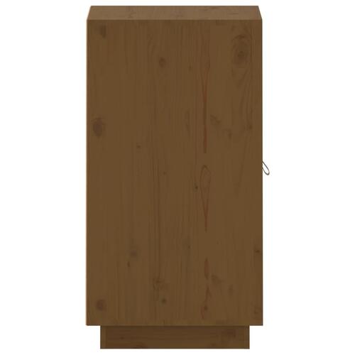 Skænk 34x40x75 cm massivt fyrretræ gyldenbrun
