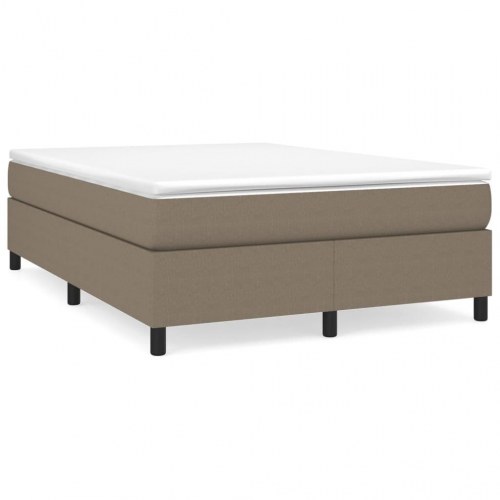 Boxspring sengeramme 140x200 cm - stof gråbrun