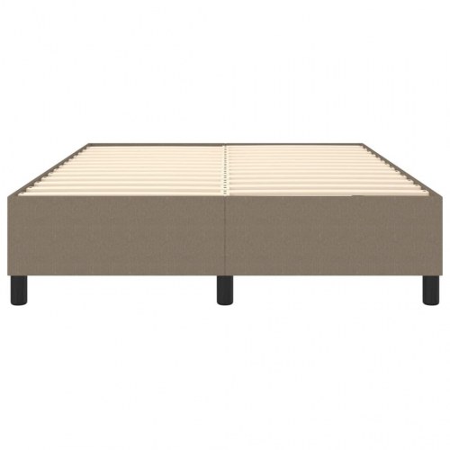 Boxspring sengeramme 140x200 cm - stof gråbrun