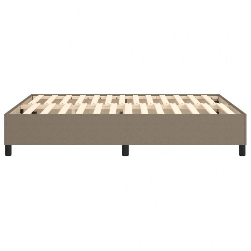Boxspring sengeramme 140x200 cm - stof gråbrun