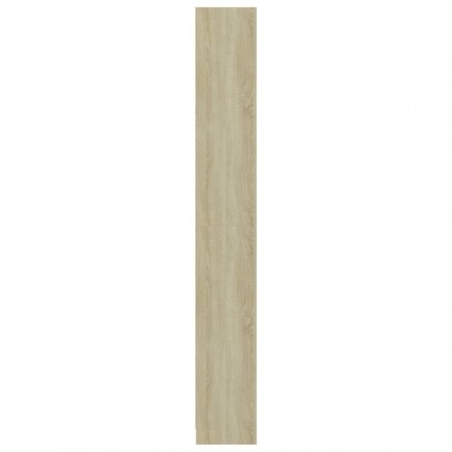 Bogreol med 5 hylder 40x24x175 cm konstrueret træ sonoma-eg