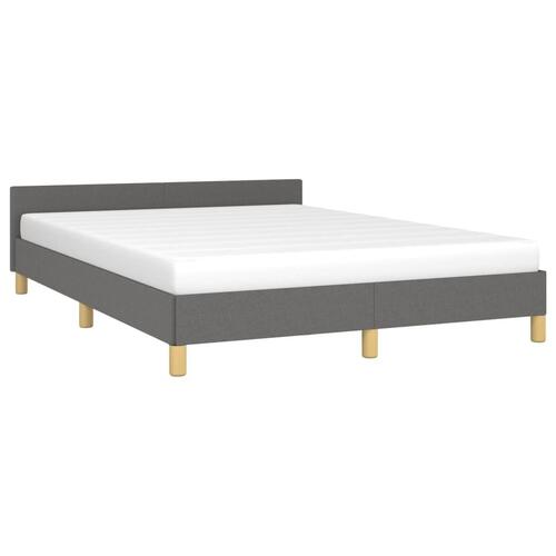 Sengeramme uden madras 140x190 cm stof mørkegrå