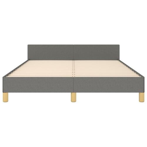 Sengeramme uden madras 140x190 cm stof mørkegrå