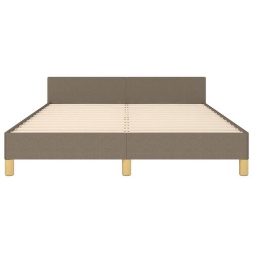 Sengeramme uden madras 140x190 cm stof gråbrun