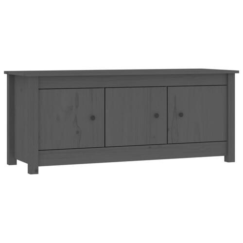 Skoreol 110x38x45,5 cm massivt fyrretræ grå
