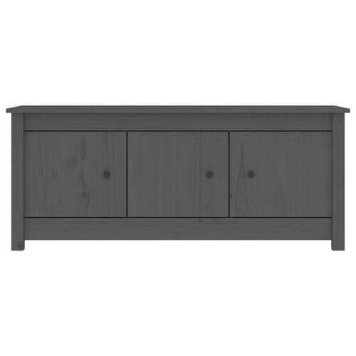 Skoreol 110x38x45,5 cm massivt fyrretræ grå