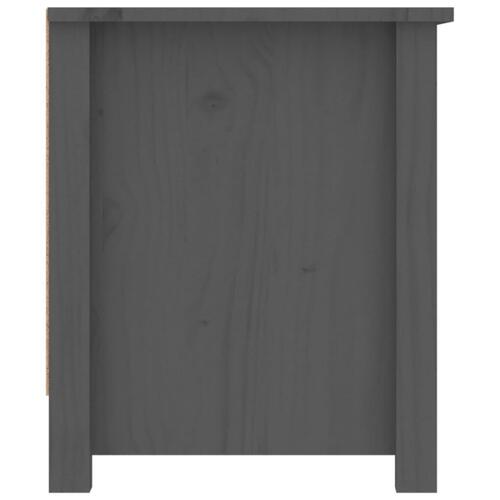 Skoreol 110x38x45,5 cm massivt fyrretræ grå