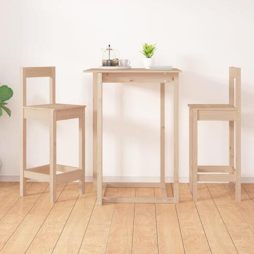 Barstole 2 stk. 40x41,5x112 cm massivt fyrretræ