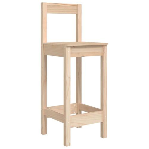 Barstole 2 stk. 40x41,5x112 cm massivt fyrretræ