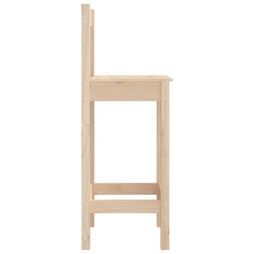 Barstole 2 stk. 40x41,5x112 cm massivt fyrretræ