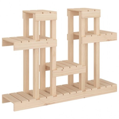 Plantestativ 104,5x25x77,5 cm massivt fyrretræ