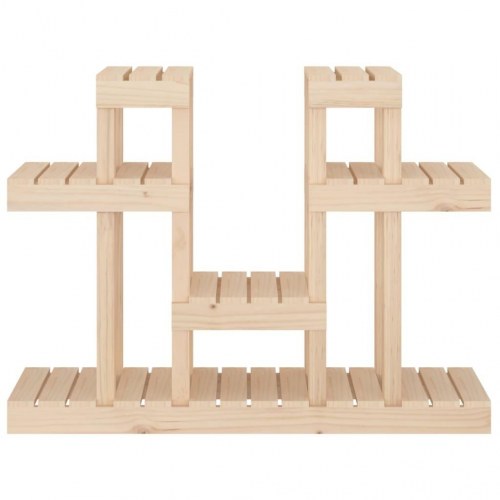 Plantestativ 104,5x25x77,5 cm massivt fyrretræ