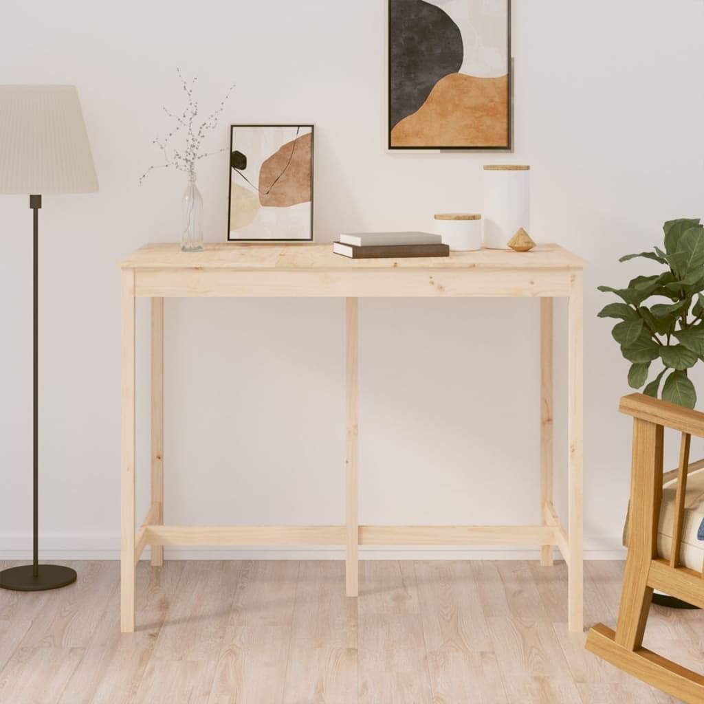 Barbord 140x80x110 cm massivt fyrretræ