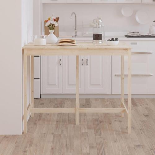 Barbord 140x80x110 cm massivt fyrretræ