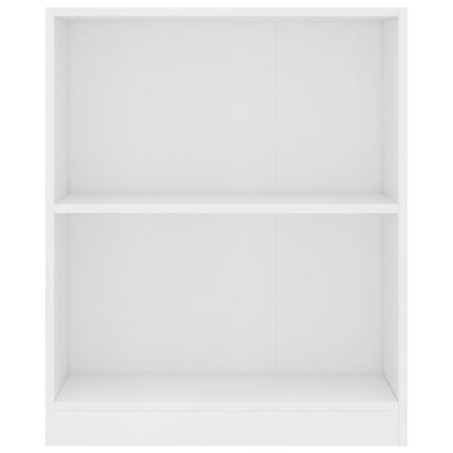Bogreol 60x24x76 cm konstrueret træ hvid