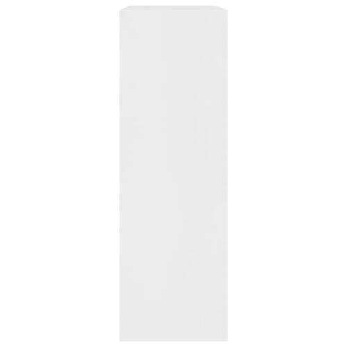 Bogreol 60x24x76 cm konstrueret træ hvid