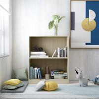 Bogreol 60x24x76 cm konstrueret træ sonoma-egetræsfarvet