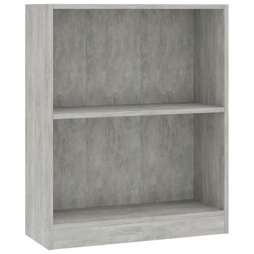Bogreol 60x24x76 cm konstrueret træ hvid