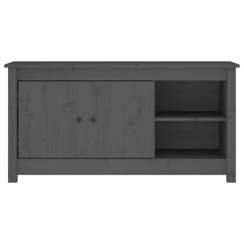 Tv-bord 103x36,5x52 cm massivt fyrretræ grå