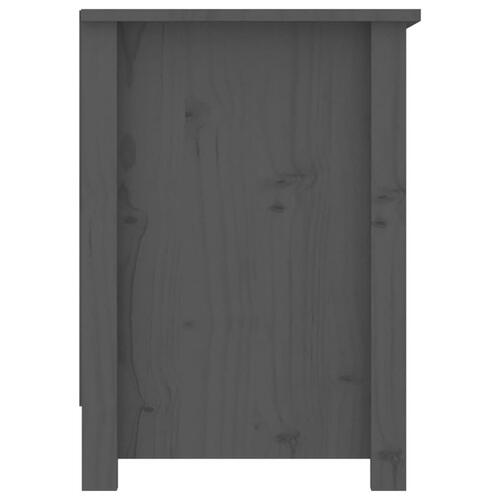 Tv-bord 103x36,5x52 cm massivt fyrretræ grå