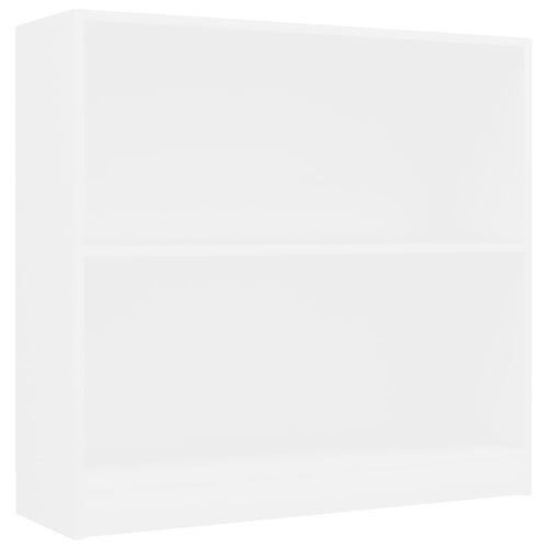 Bogreol 80 x 24 x 75 cm spånplade hvid