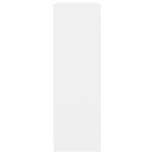Bogreol 80x24x75 cm konstrueret træ hvid