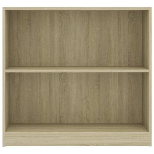Bogreol 80 x 24 x 75 cm spånplade sonoma-eg