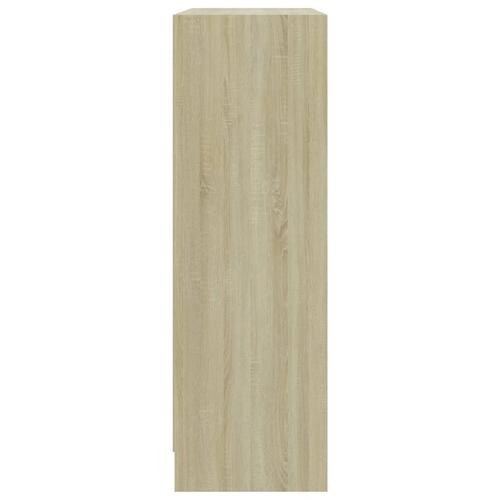 Bogreol 80 x 24 x 75 cm spånplade sonoma-eg
