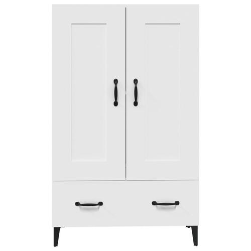 Skab 70x31x115 cm konstrueret træ hvid