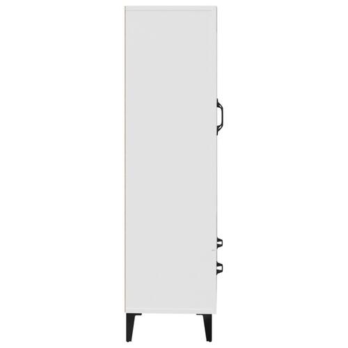 Skab 70x31x115 cm konstrueret træ hvid