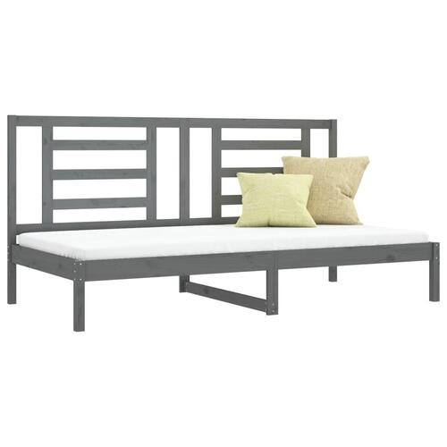 Daybed 90x200 cm massivt fyrretræ grå